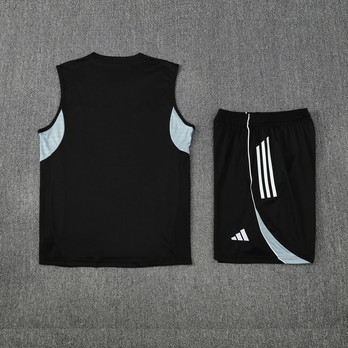 Real Madrid Vest Set-Black and Grey