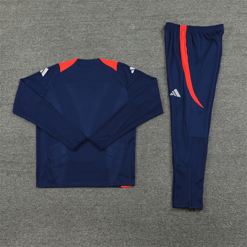 Manchester United Tracksuit-Navy Blue and Red