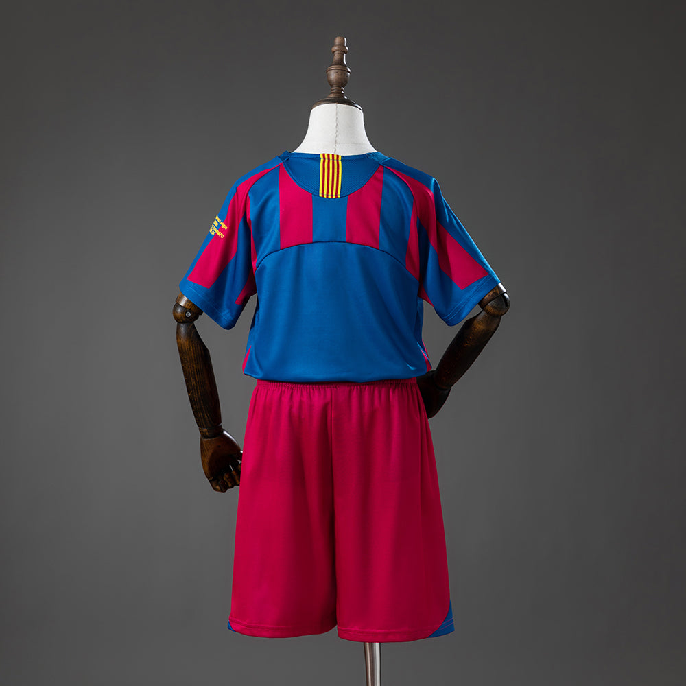 Barcelona 05/06 Home (UEFA Champions League) Retro Kids Kit