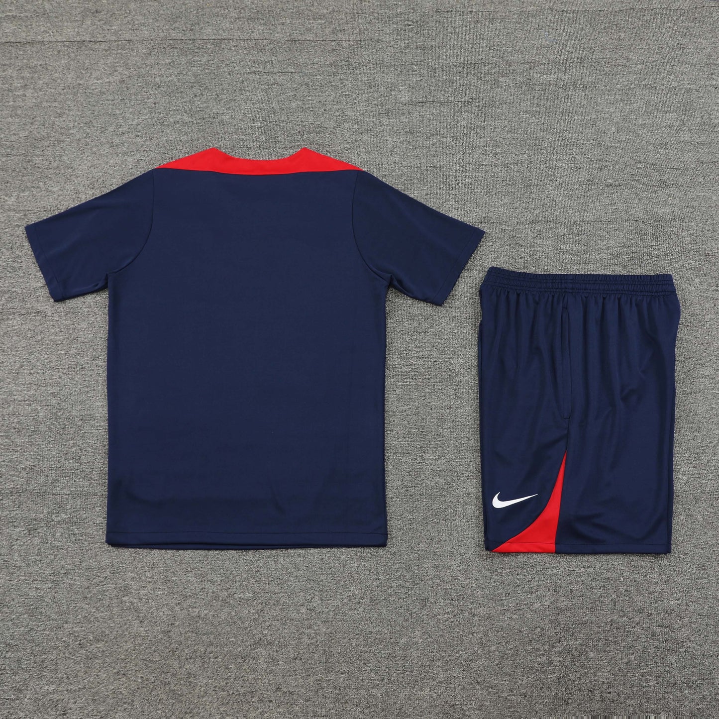 Atletico Madrid Shorts Set-Navy Blue and Red