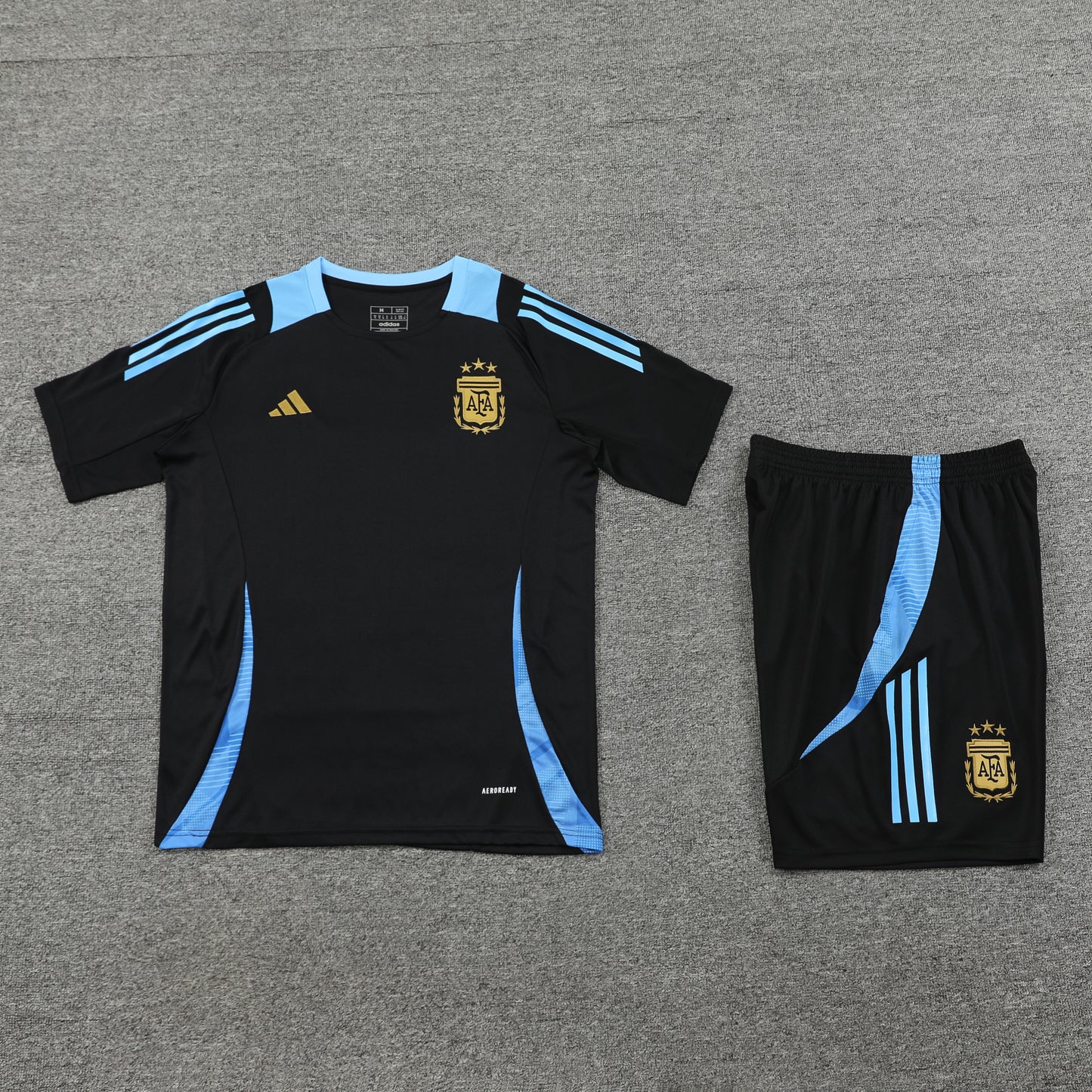 Argentina Shorts Set-Black