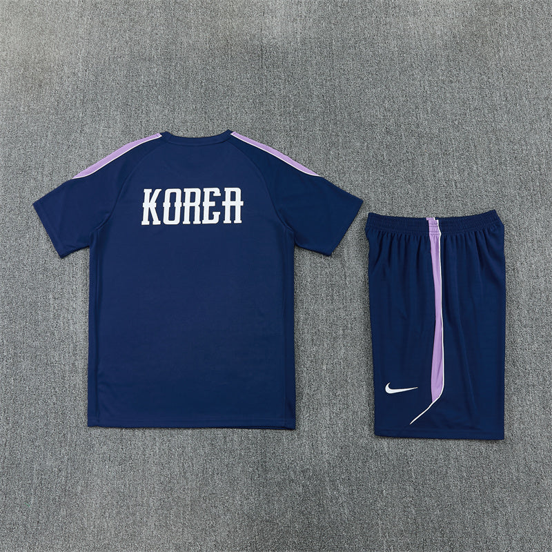 Korea Shorts Set-Navy Blue
