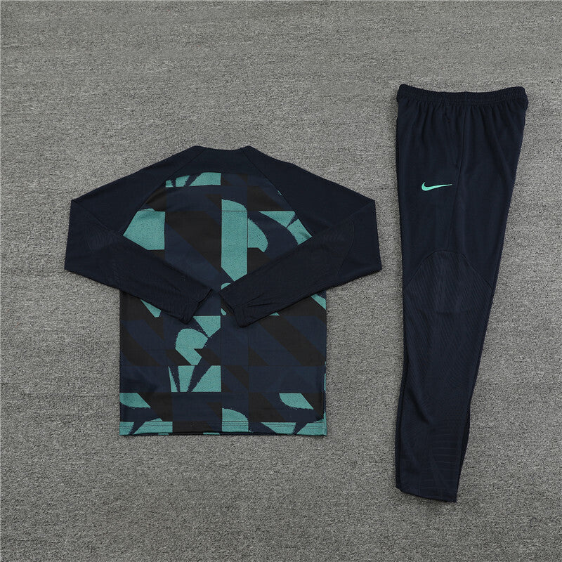 Barcelona Tracksuit-Black and Green