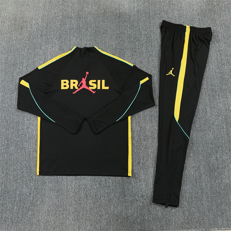 Brazil Tracksuit-Black and Yellow