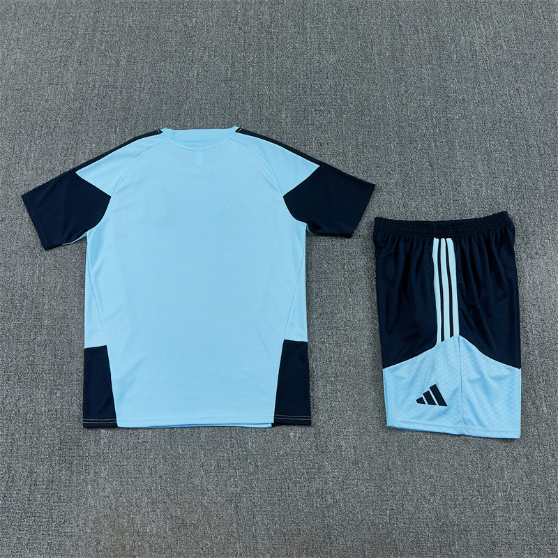 Argentina Shorts Set-Blue and Navy Blue