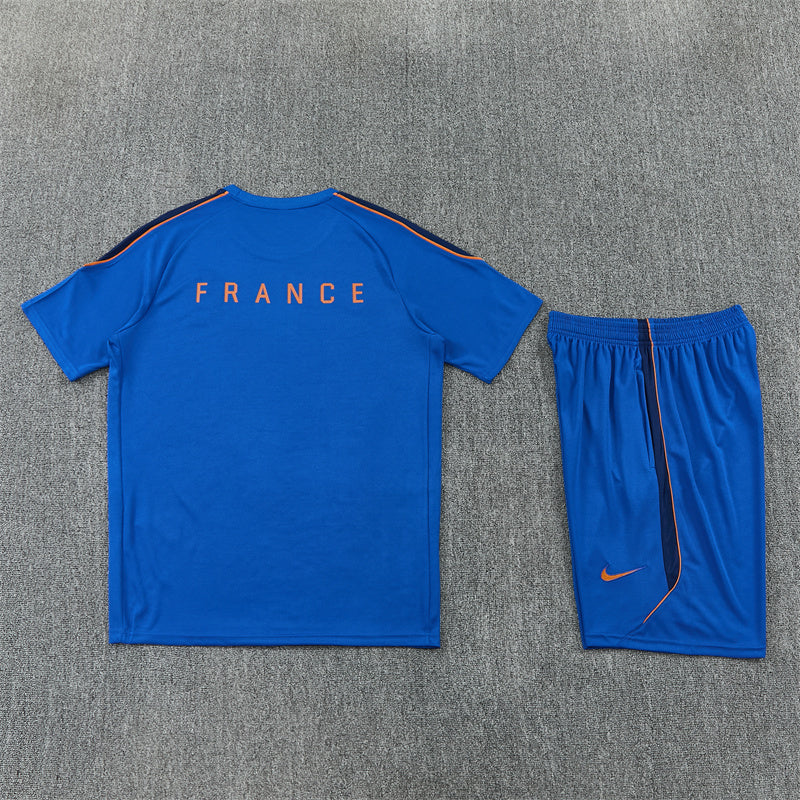 France Shorts Set-Blue