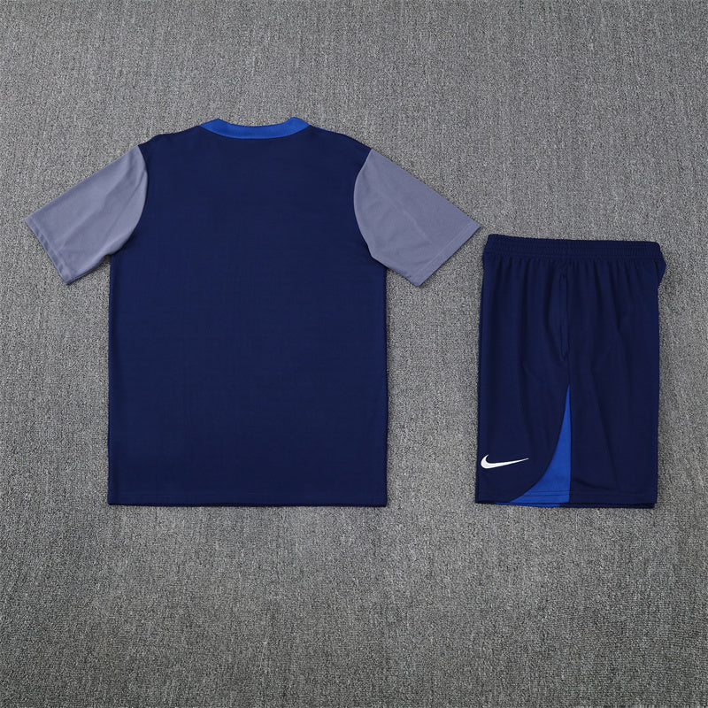 PSG Shorts Set-Navy Blue and Grey