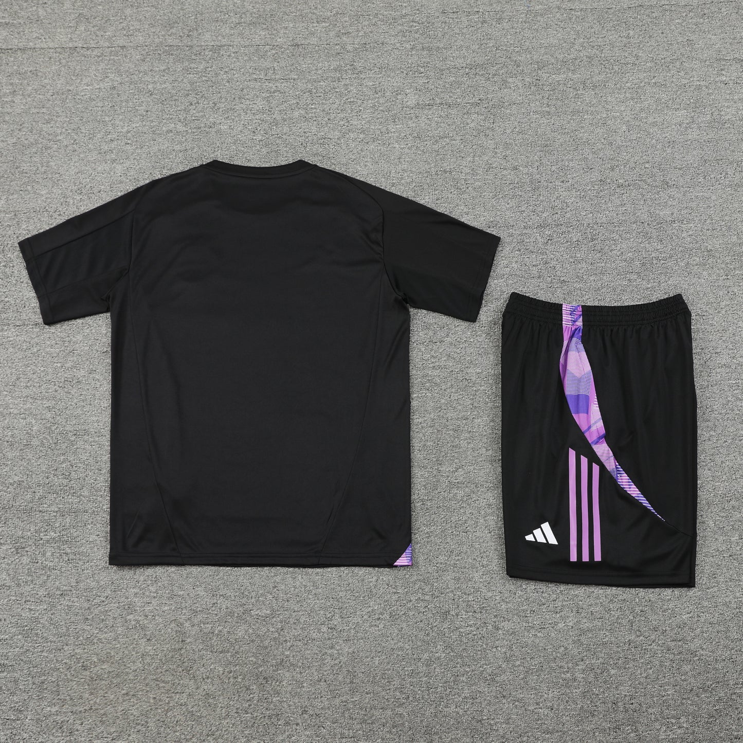 Germany Shorts Set-Black and Purple