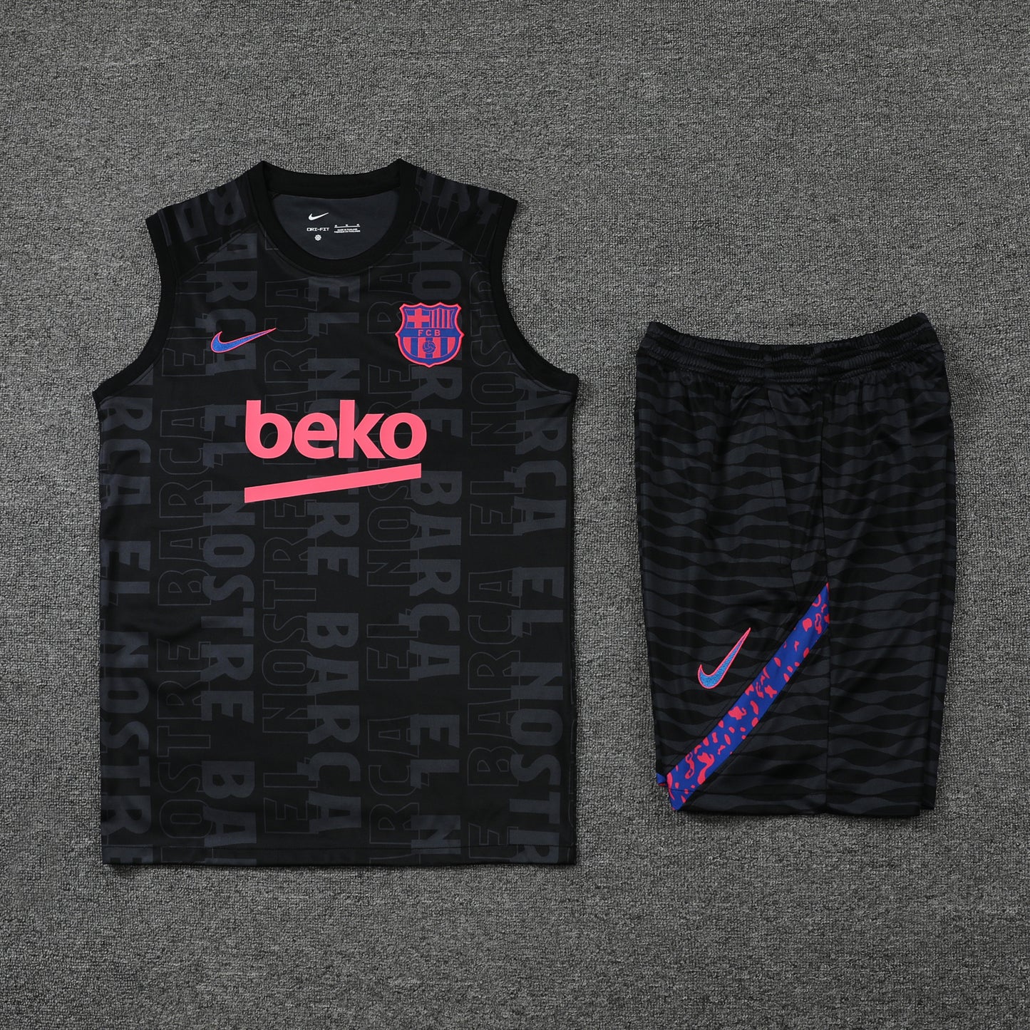 Barcelona Vest Set-Black