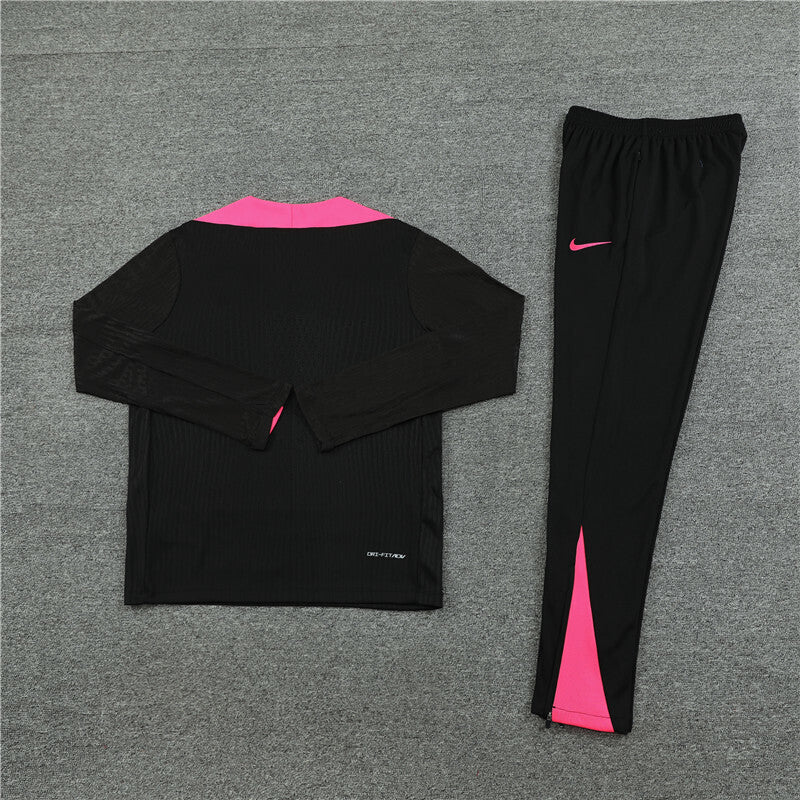 Chelsea Tracksuit-Black and Pink