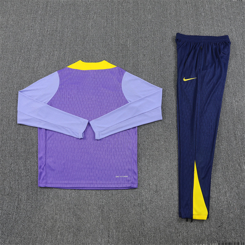 Atletico Madrid Tracksuit-Purple and Navy Blue