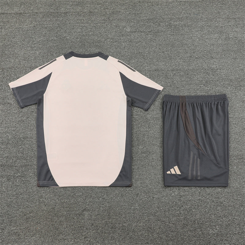 Real Madrid Shorts Set-Cream and Grey
