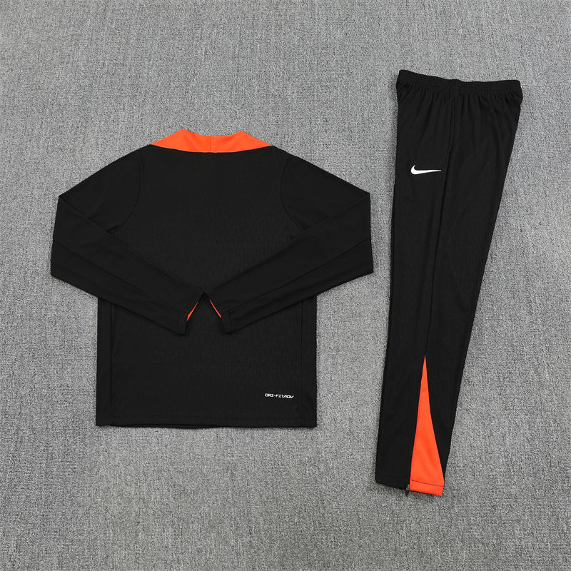 Brazil Tracksuit-Black and Orange