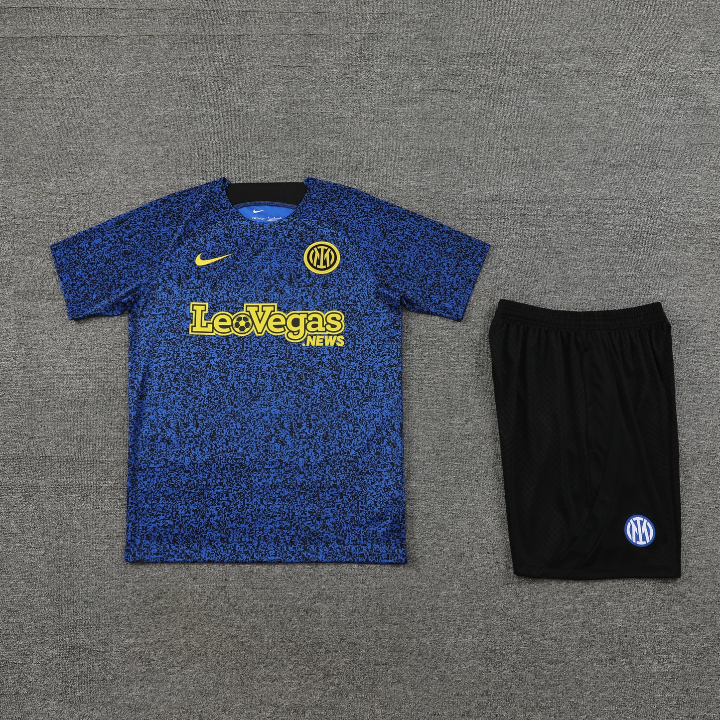Inter Milan Shorts Set-Dark Blue and Black