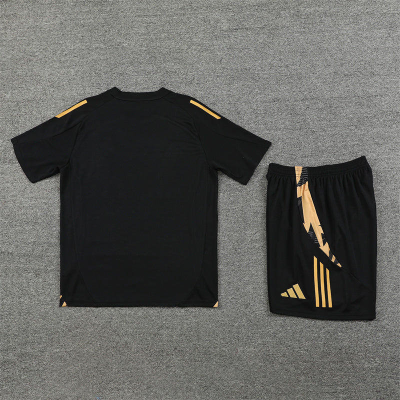 Real Madrid Shorts Set-Black and Golden
