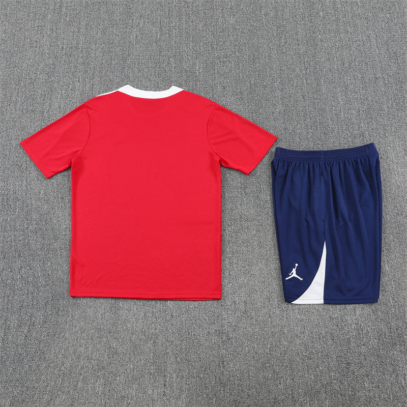 PSG Shorts Set-Red and Navy Blue