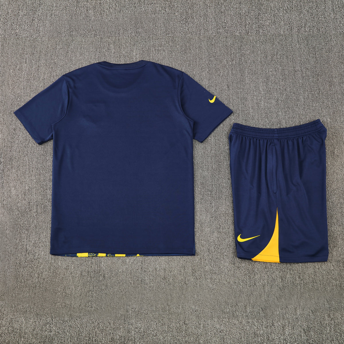Atletico Madrid Shorts Set-Yellow and Navy Blue
