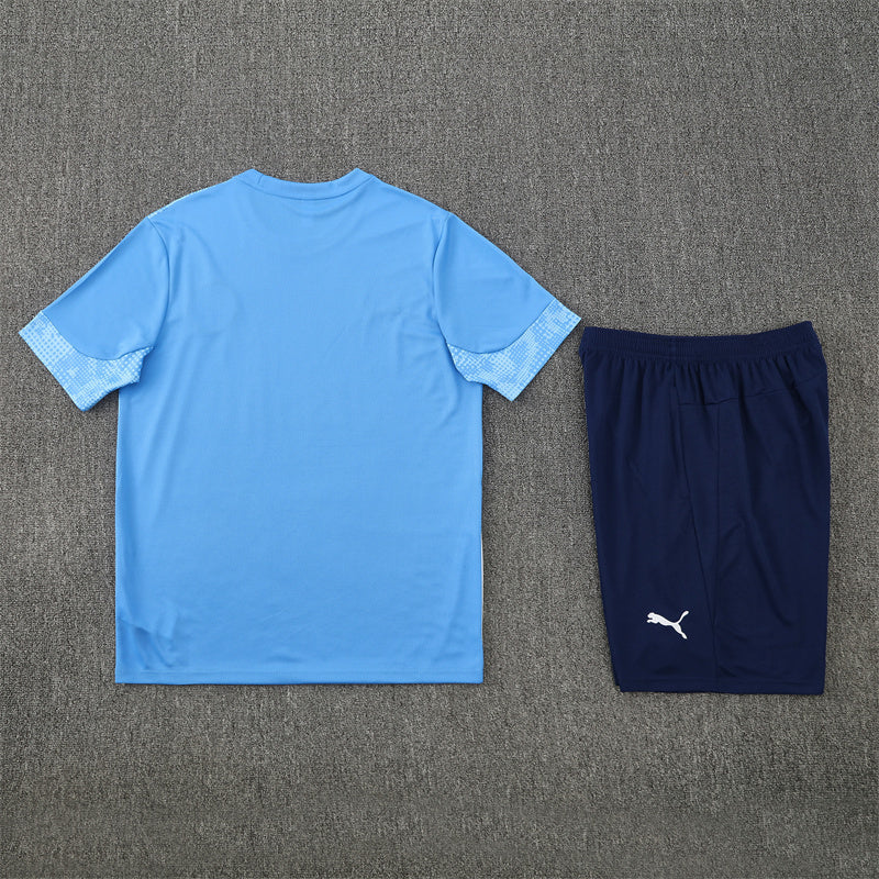 Manchester City Shorts Set-Blue and Navy Blue