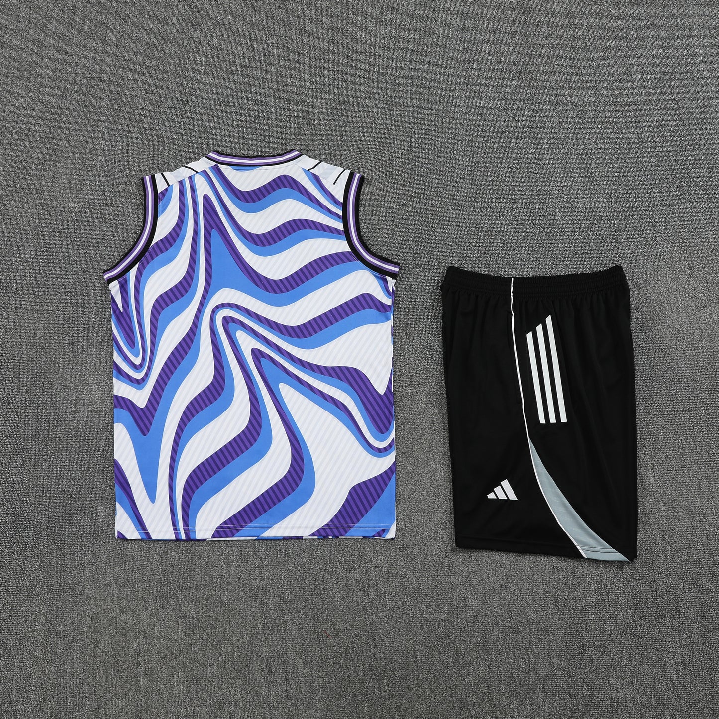 Real Madrid Vest Set-White, Blue and Black