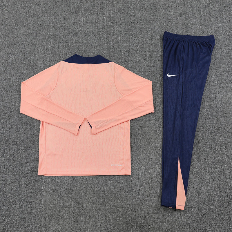 Chelsea Tracksuit-Creamy Pink and Navy Blue