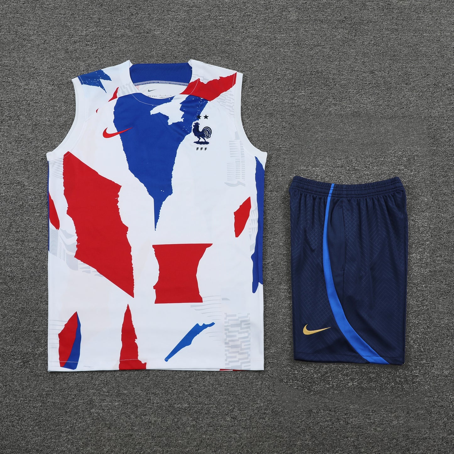 France Vest Set-Red, Blue and White