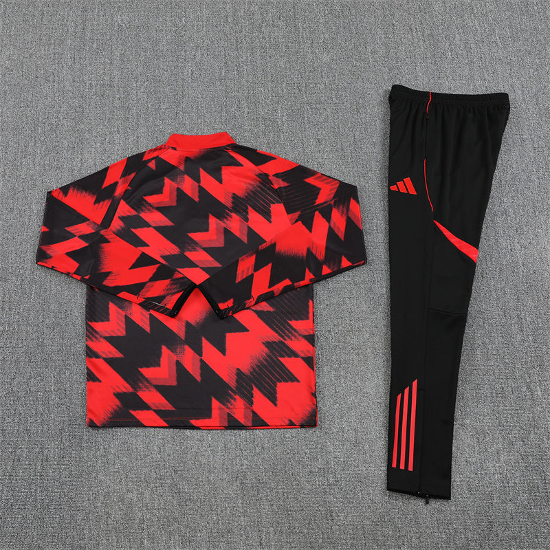 Manchester United Tracksuit-Red and Black