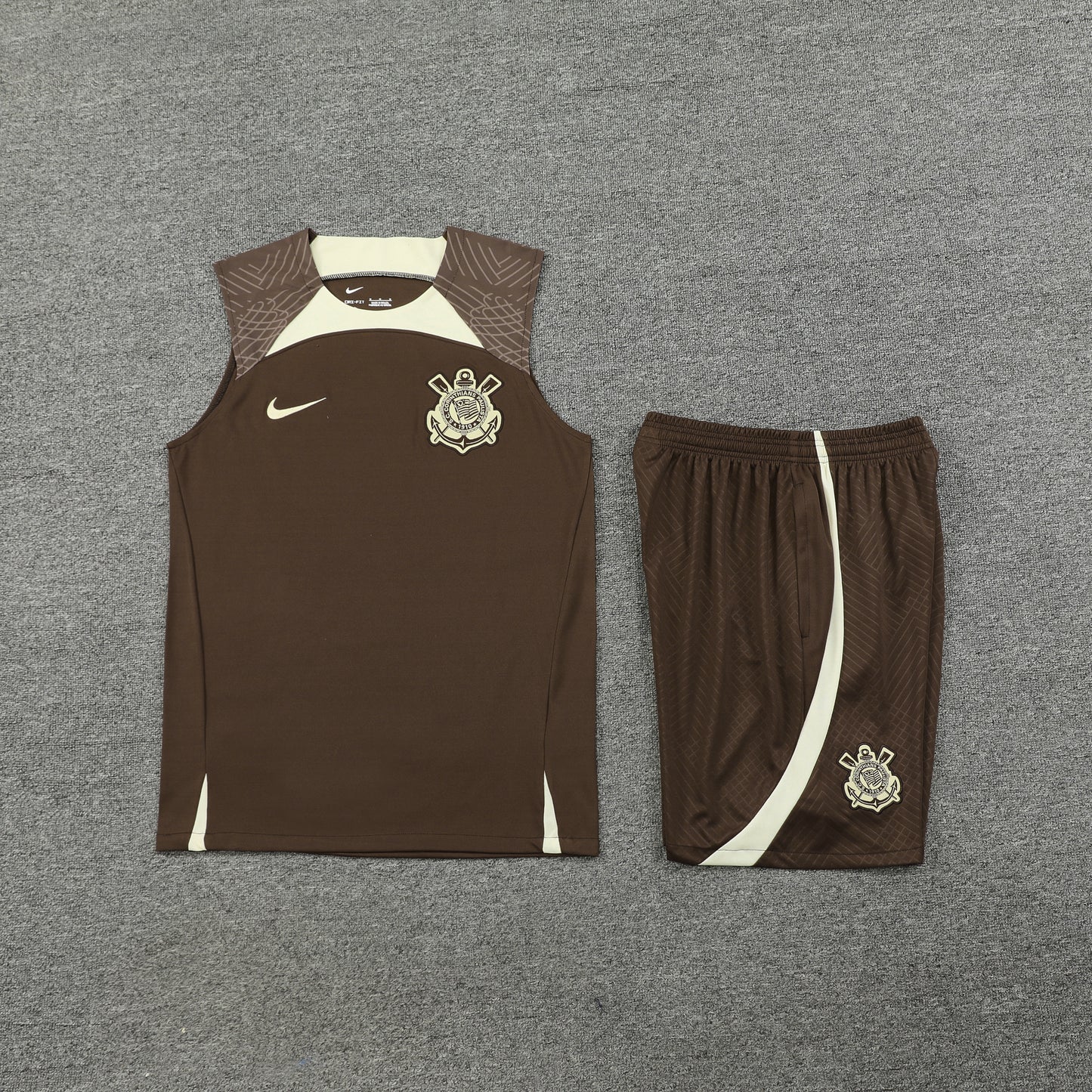 Corinthians Vest Set-Brown