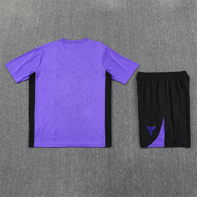 Barcelona Shorts Set-Purple and Black