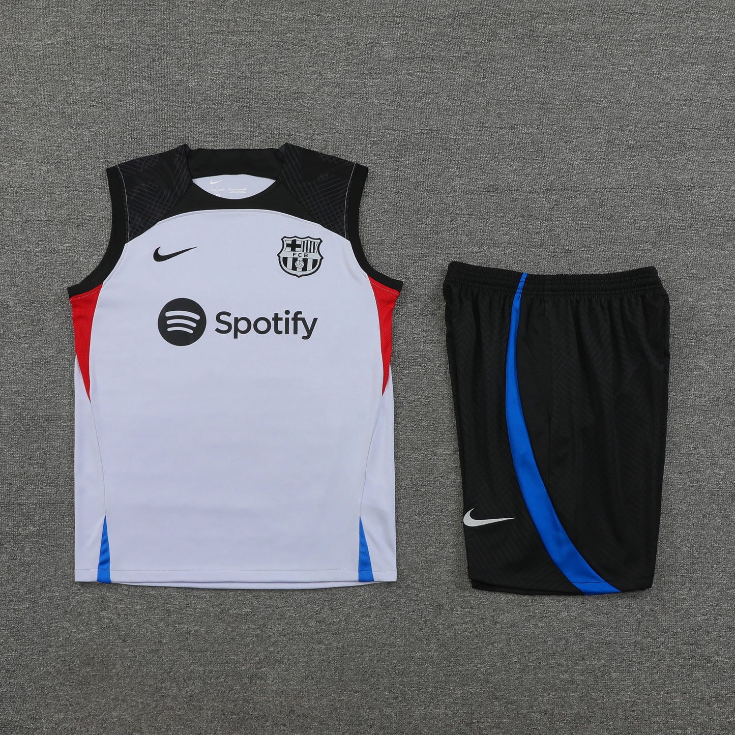 Barcelona Vest Set-Grey and Black