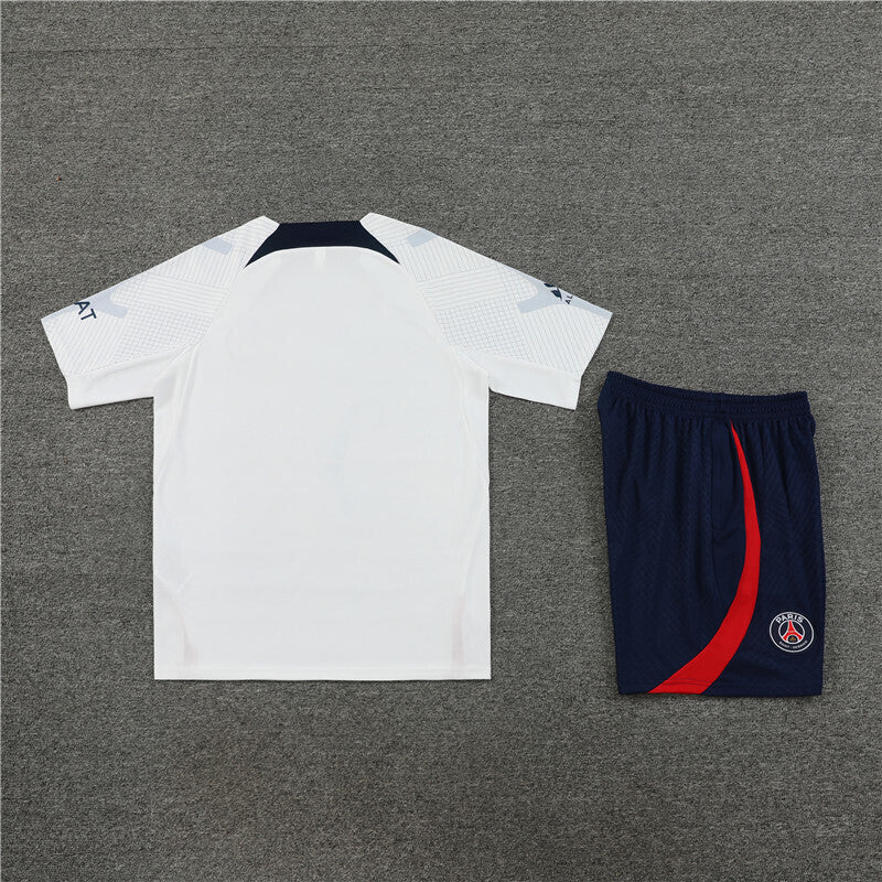 PSG Shorts Set-White and Navy Blue