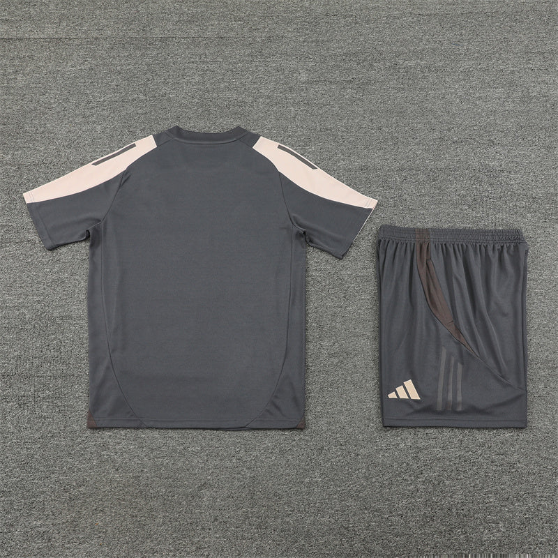 Real Madrid Shorts Set-Grey and Cream