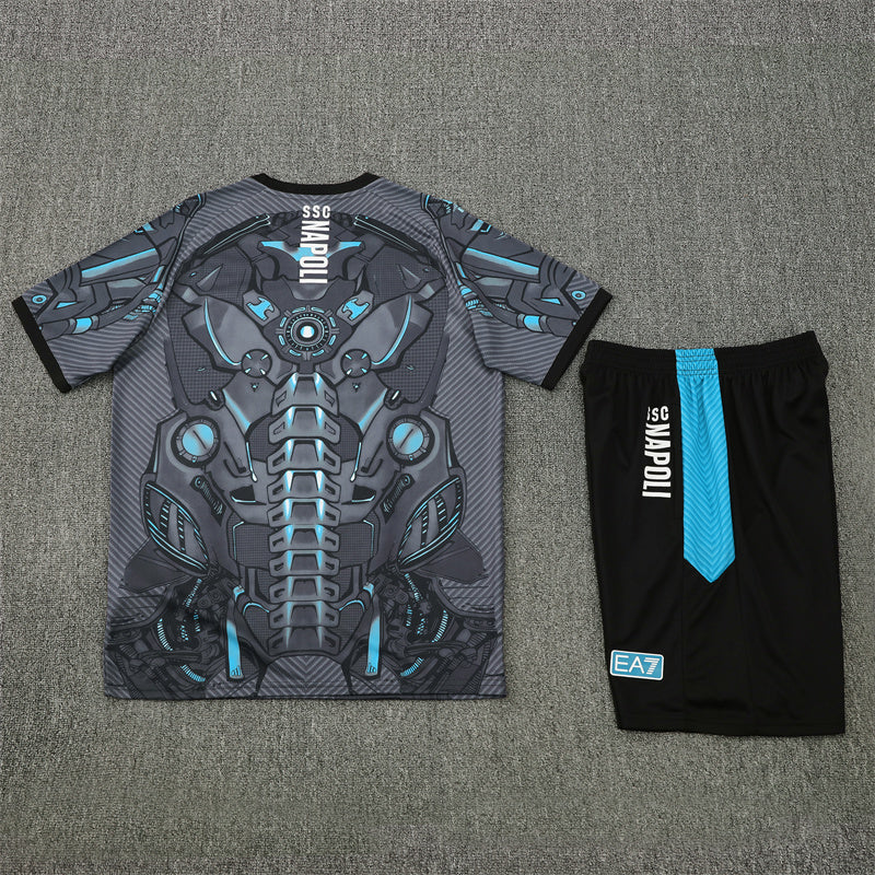 Napoli Shorts Set-Grey and Black