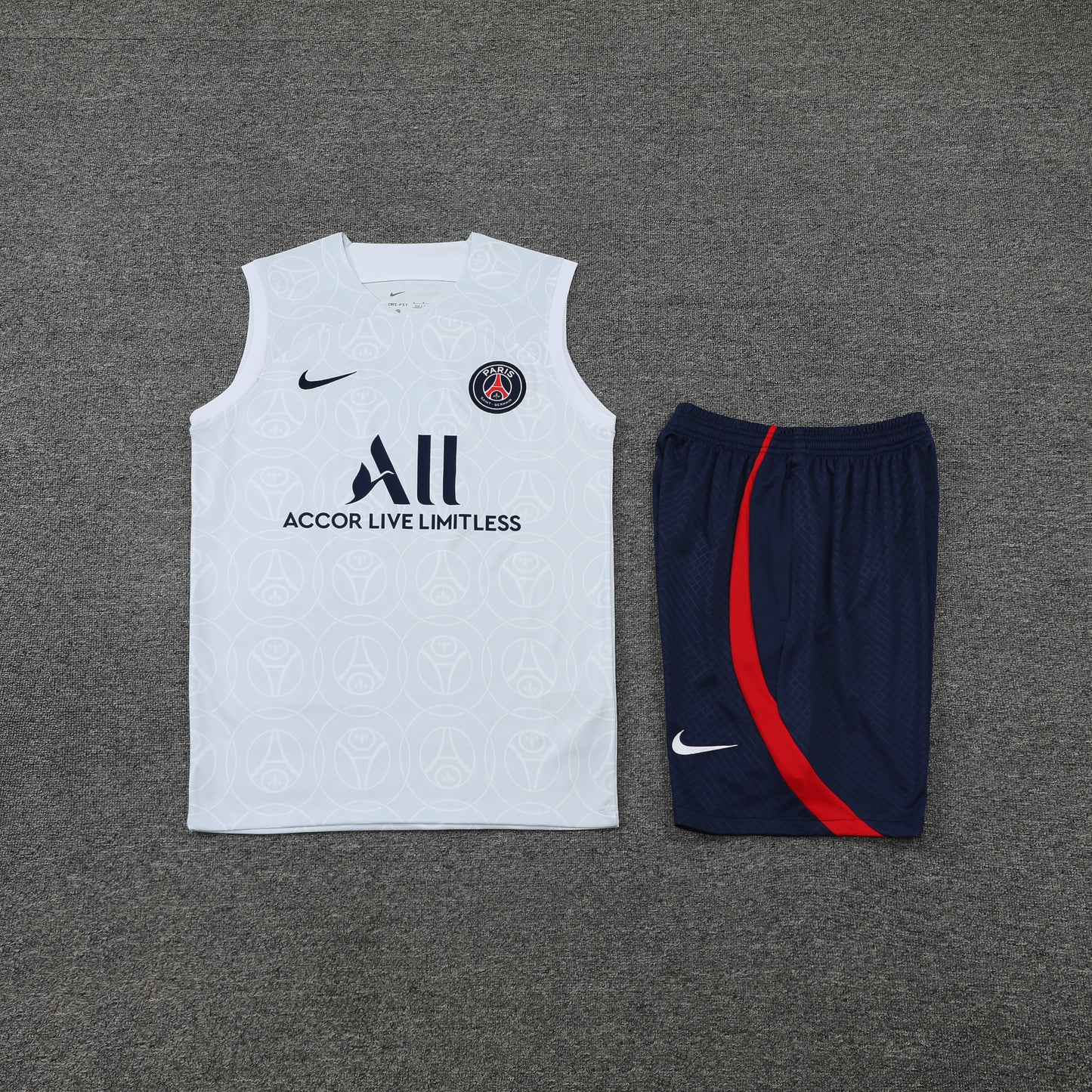 PSG Vest Set-White and Navy Blue
