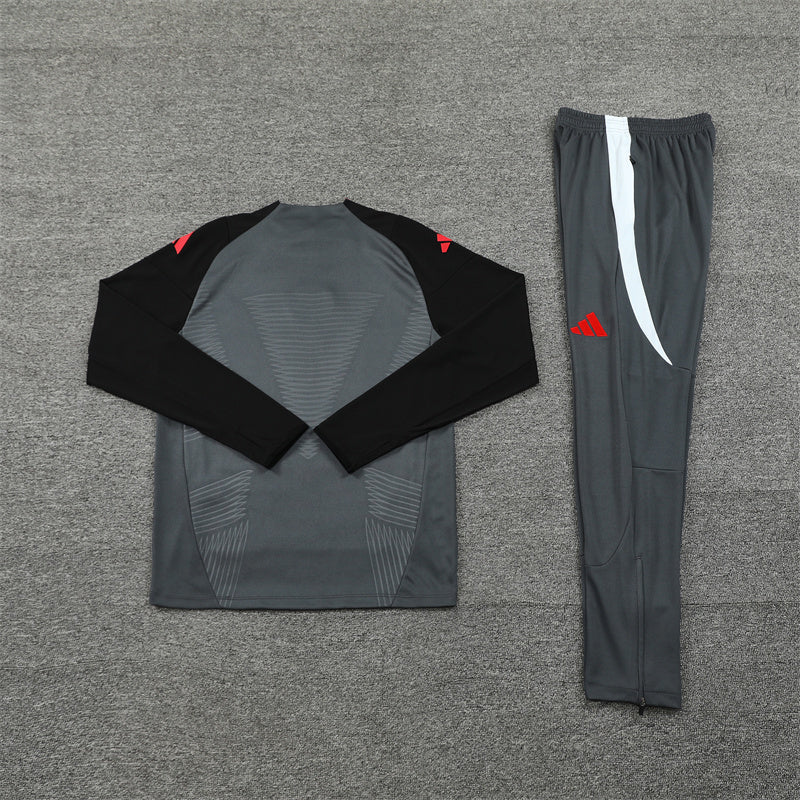 Manchester United Tracksuit-Grey and Black