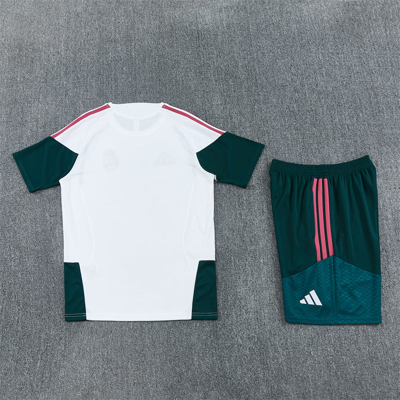 Real Madrid Shorts Set-White and Dark Green