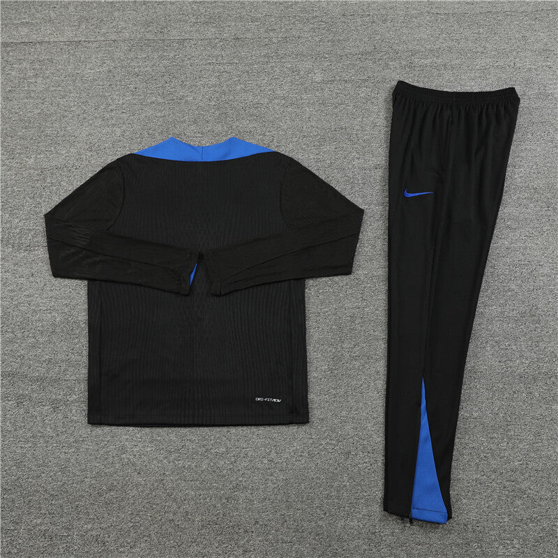 Netherlands Tracksuit-Black and Blue