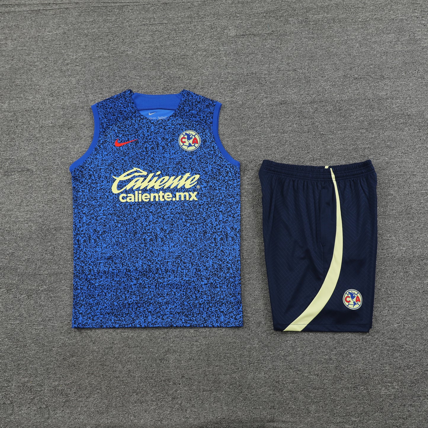 Club America Vest Set-Blue and Navy Blue