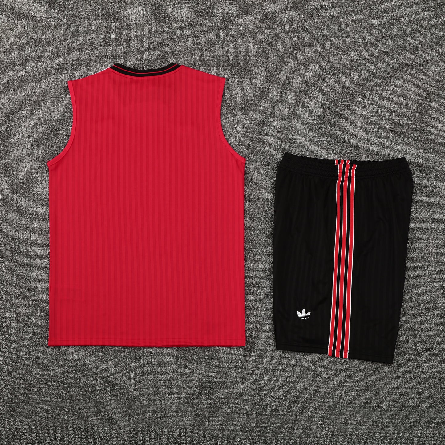 Flamengo Vest Set-Red and Black