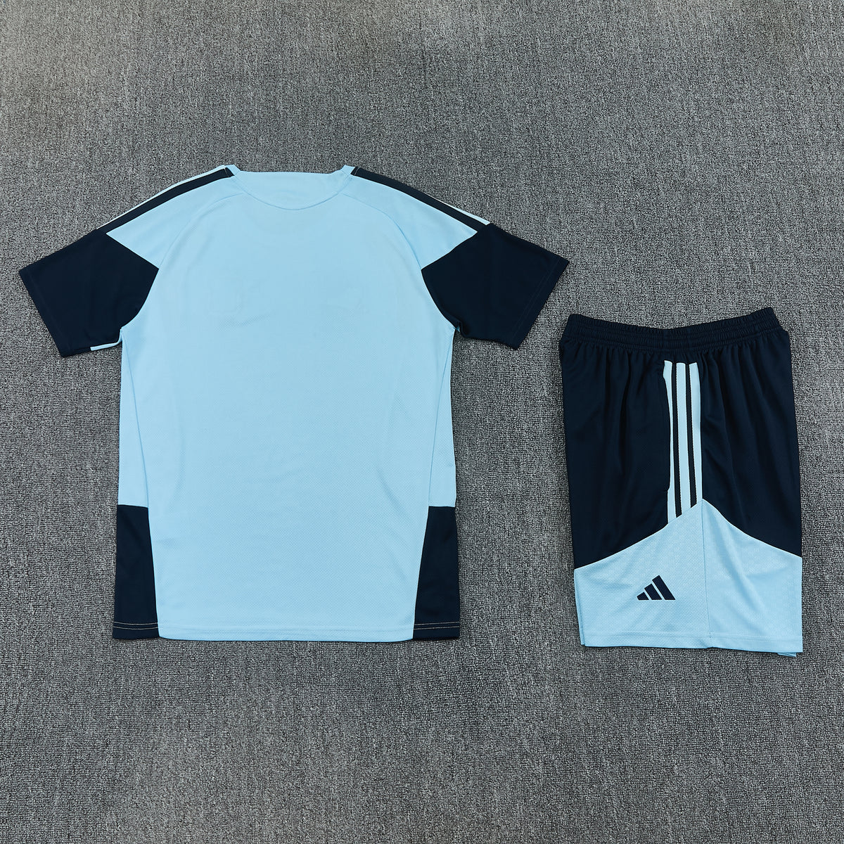 Argentina Shorts Set-Blue and Navy Blue