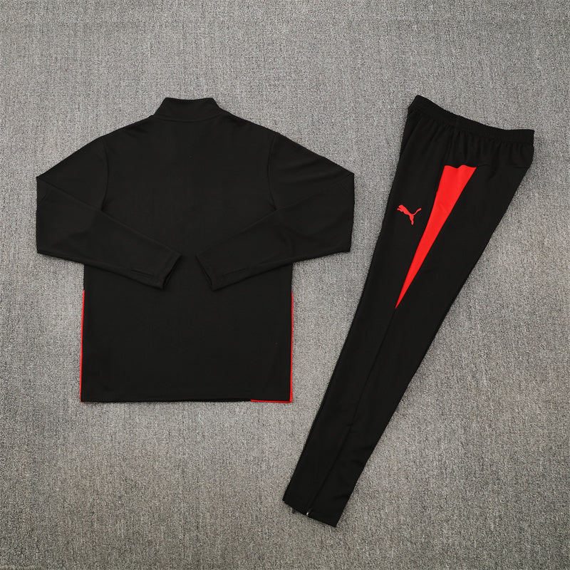 Portugal Tracksuit-Black and Red