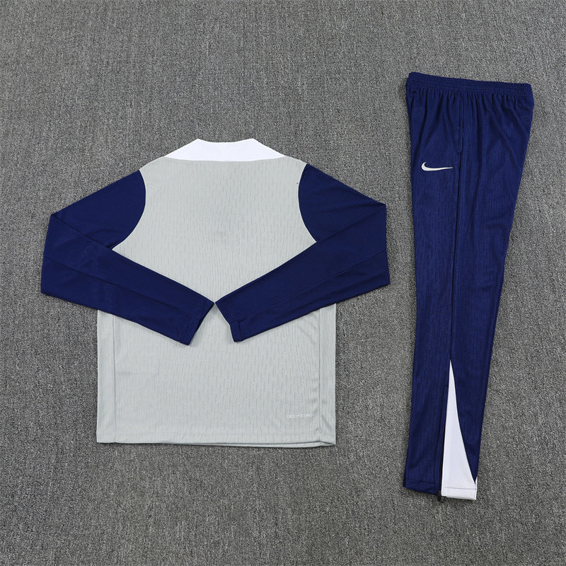Tottenham Tracksuit-Grey and Navy Blue
