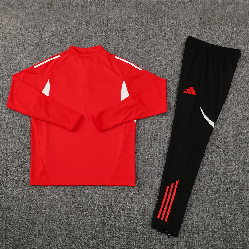 Real Madrid Tracksuit-Red and Black
