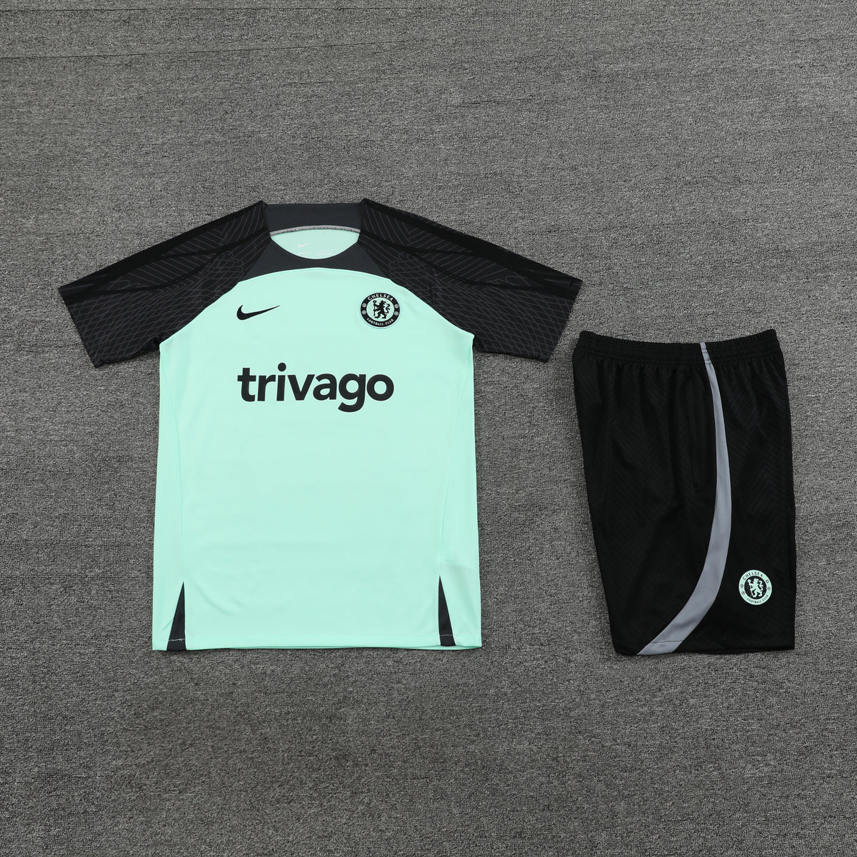 Chelsea Shorts Set-Light Blue and Black