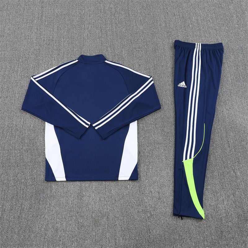 Real Madrid Tracksuit-Navy Blue and White