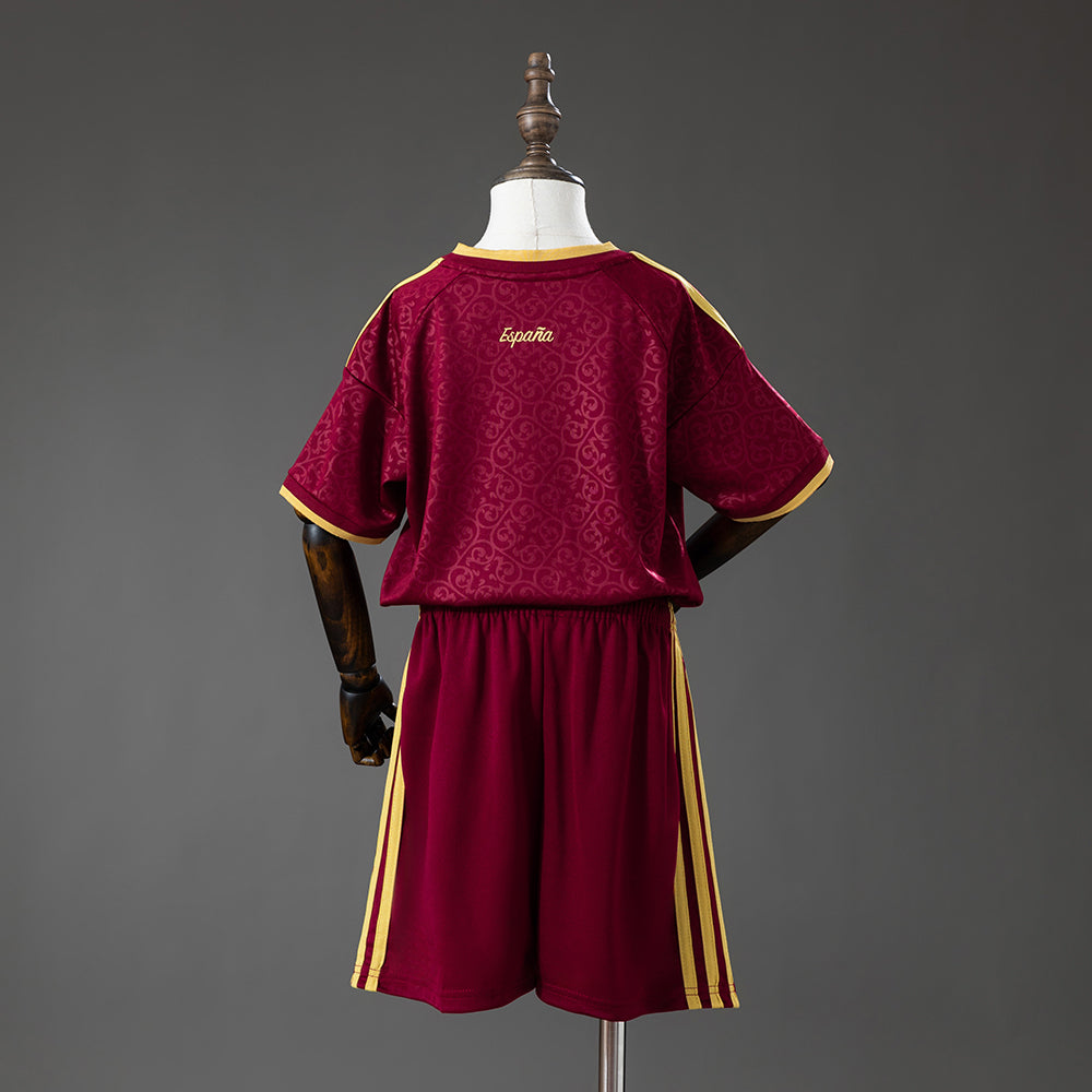 Spain 2026 2 Stars Special Edition Kids Kit - Maroon