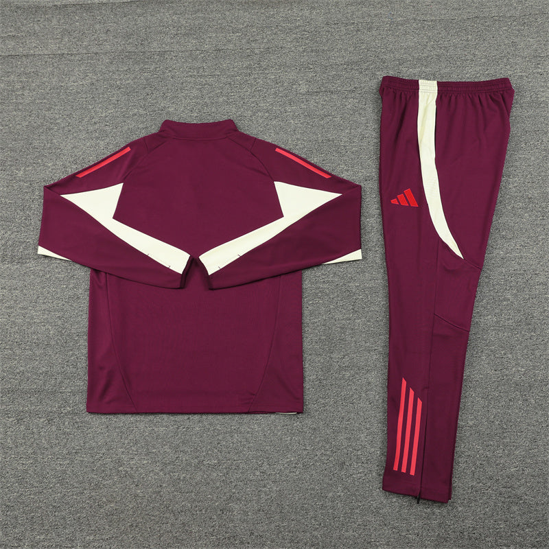 FC Bayern Munich Tracksuit-Maroon and White