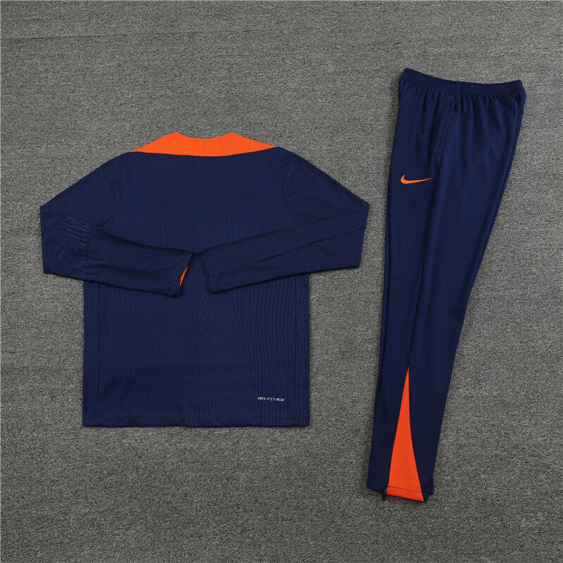 Netherlands Tracksuit-Navy Blue and Orange