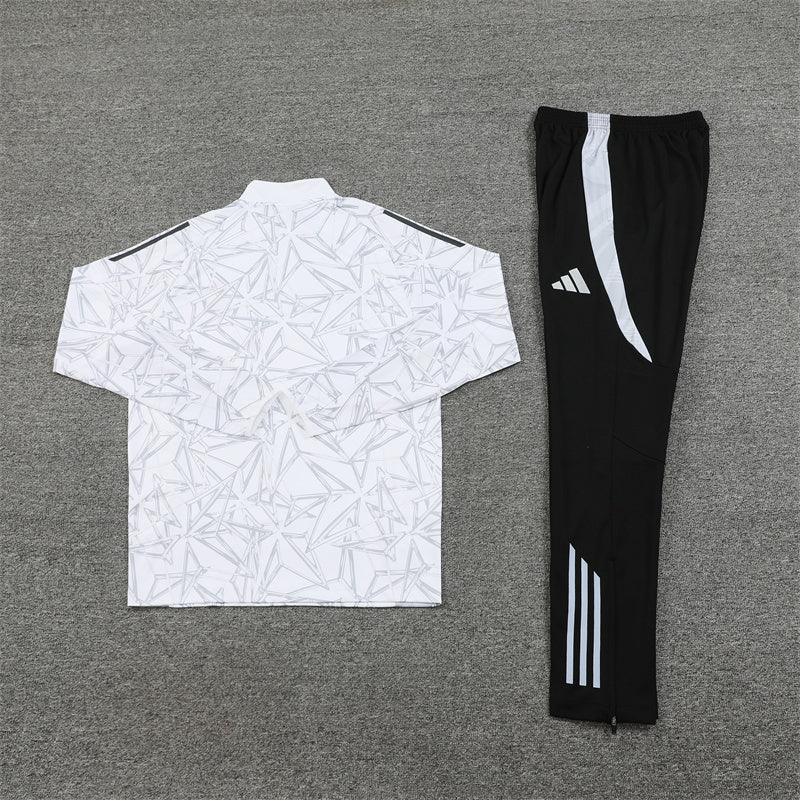Real Madrid Tracksuit-White and Black
