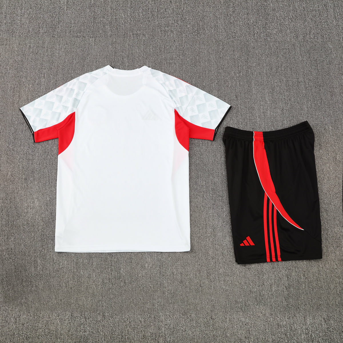 Manchester United Shorts Set-White and Black