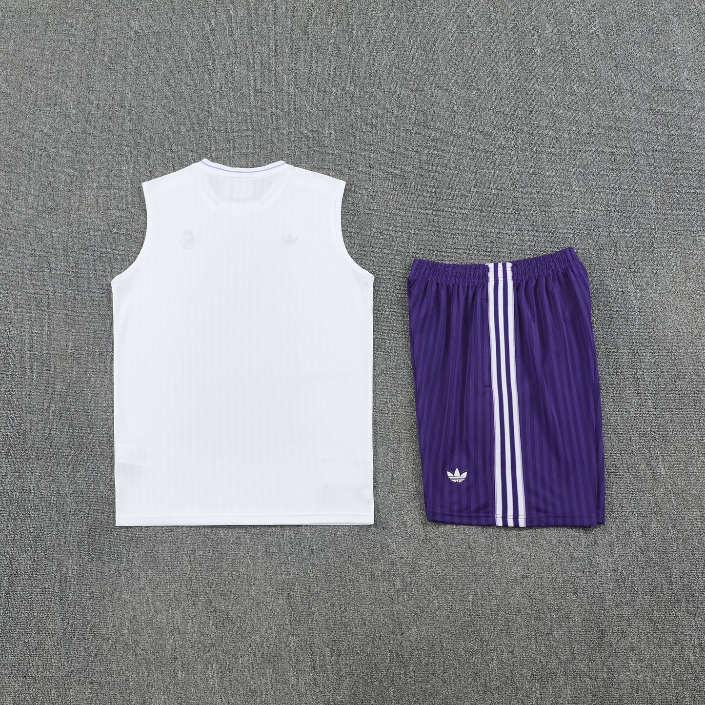 Real Madrid Vest Set-White and Purple